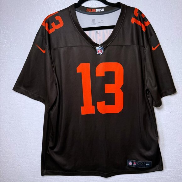 Cleveland Browns Nike Mens Size XXL Odell Beckham JR NFL Game Jersey Football - Picture 1 of 11
